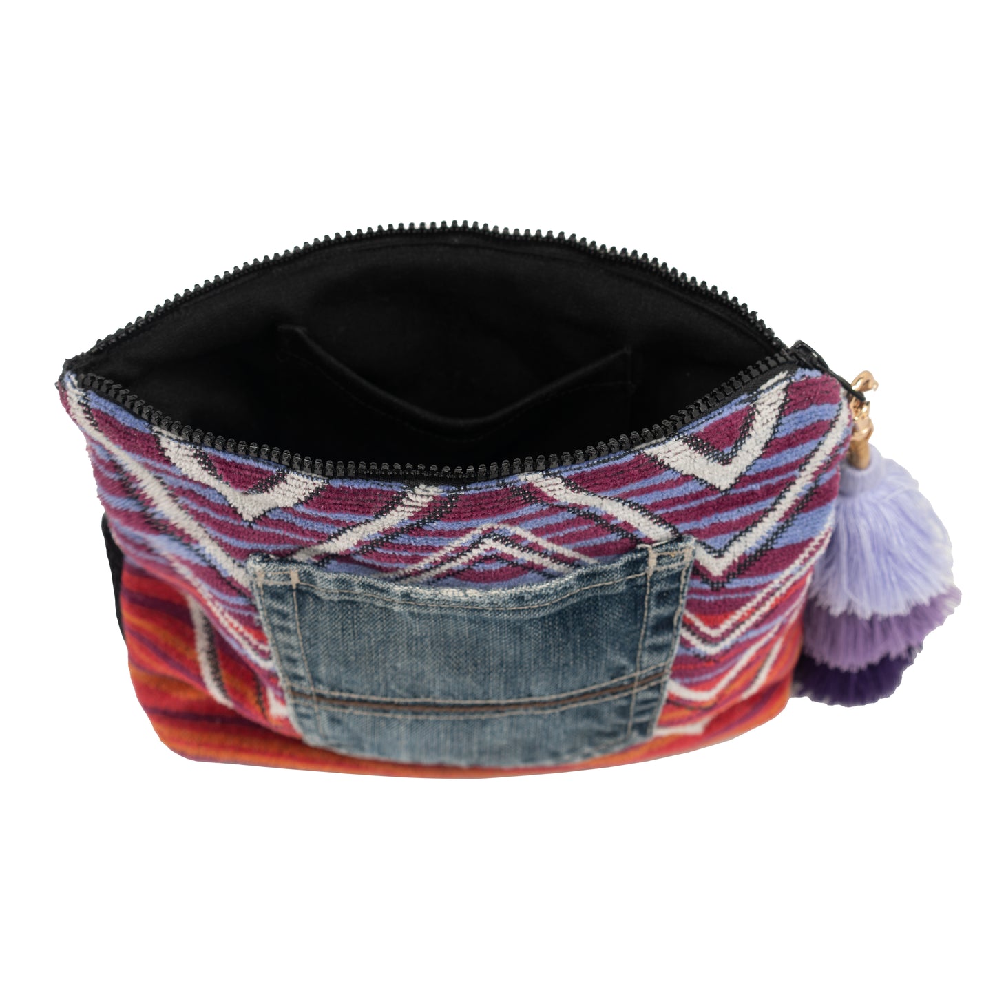 Medium Clutch (Aztec Sunrise Jean Pocket & Black LV Monogram)