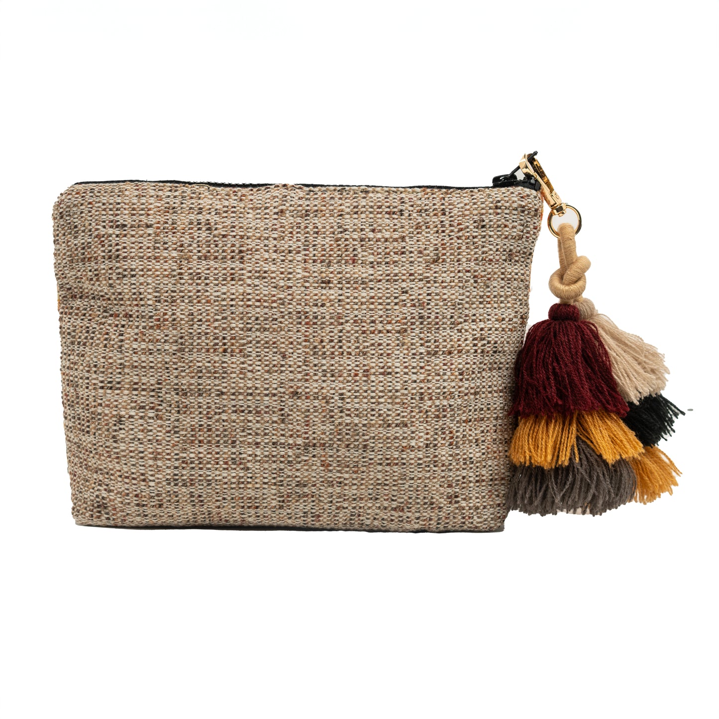 Medium Clutch (Sunrise Pattern & Earthy Weave)