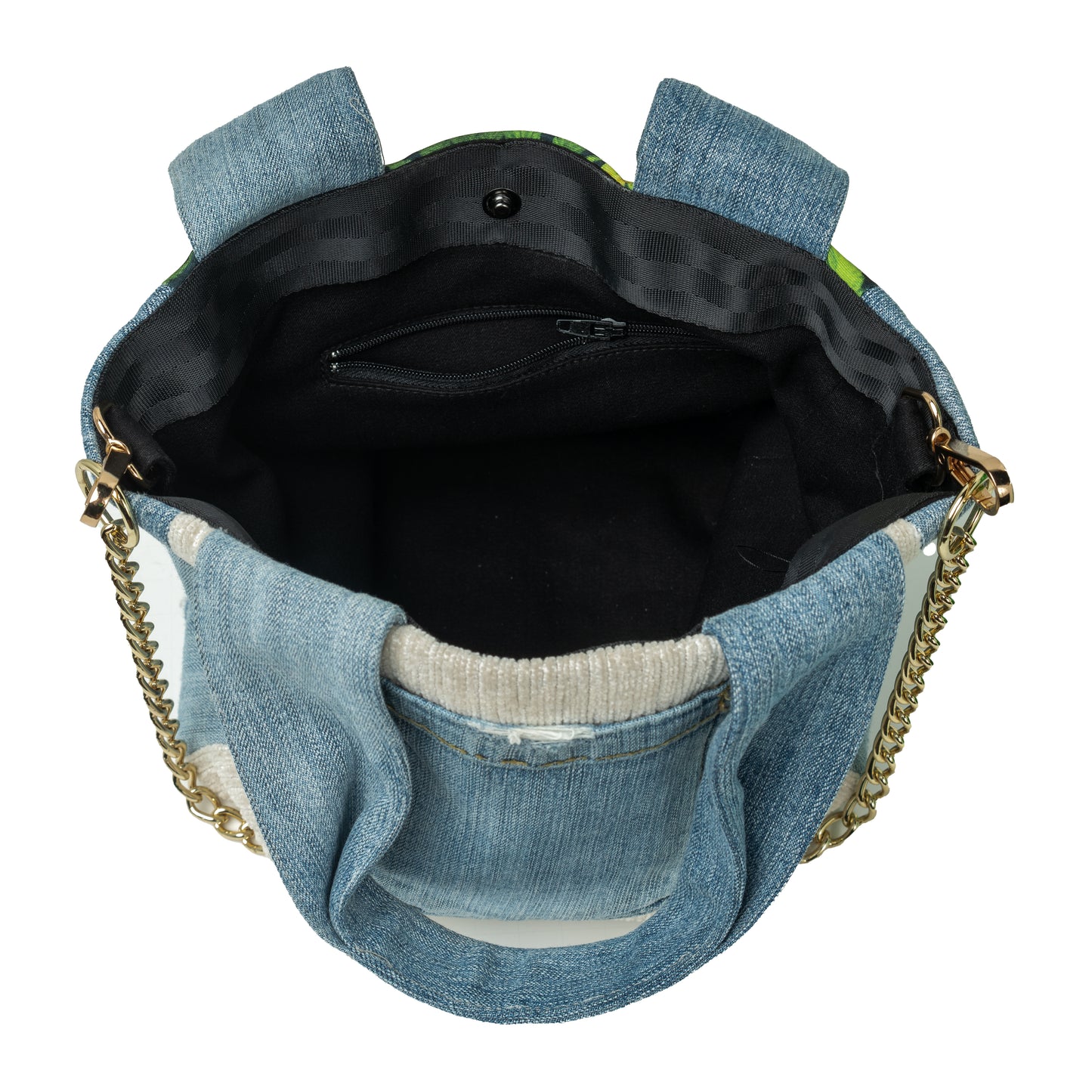 Small Tote Crossbody (Hemp & Denim over Heathered Chenille)