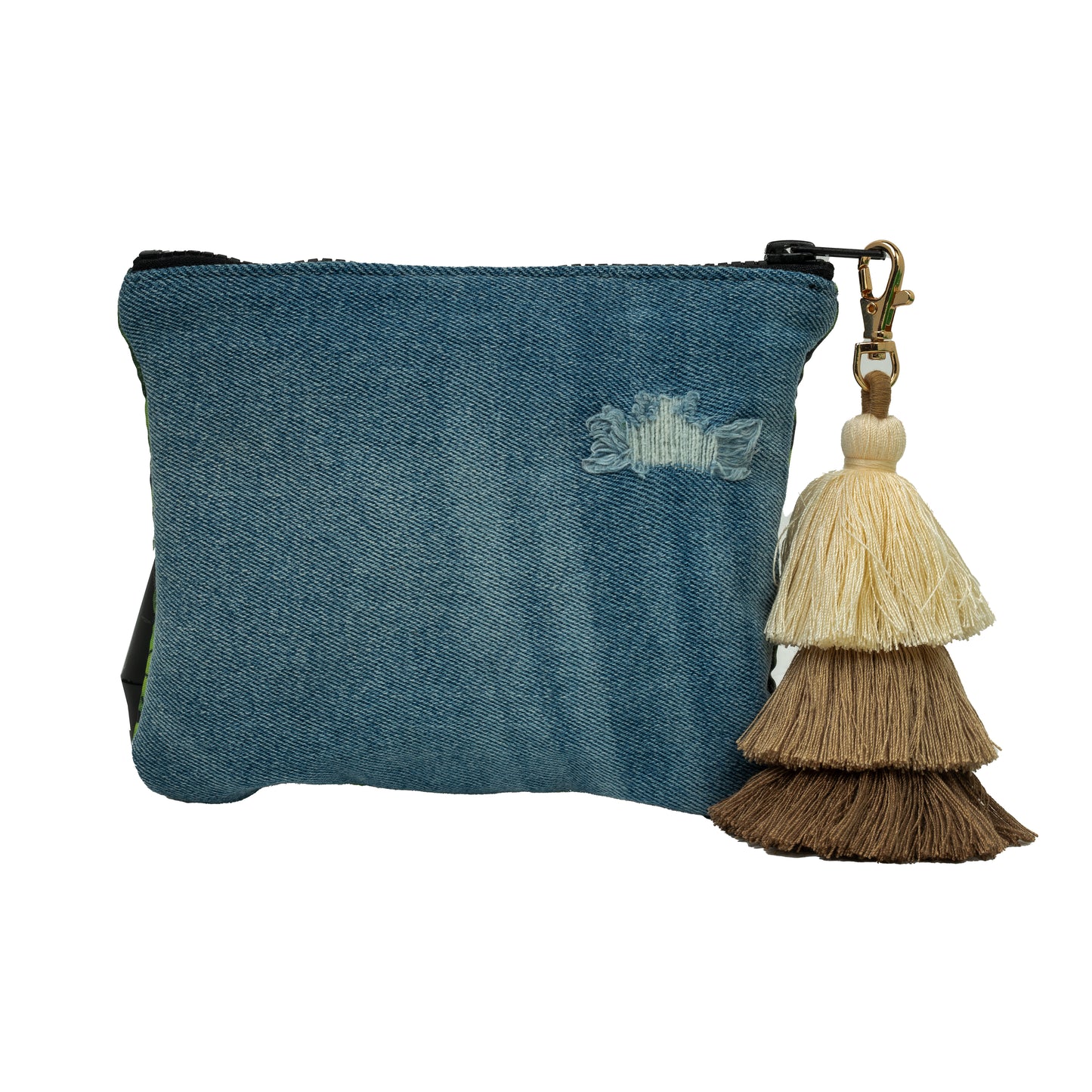 Wristlet (Hemp & Distressed Denim)