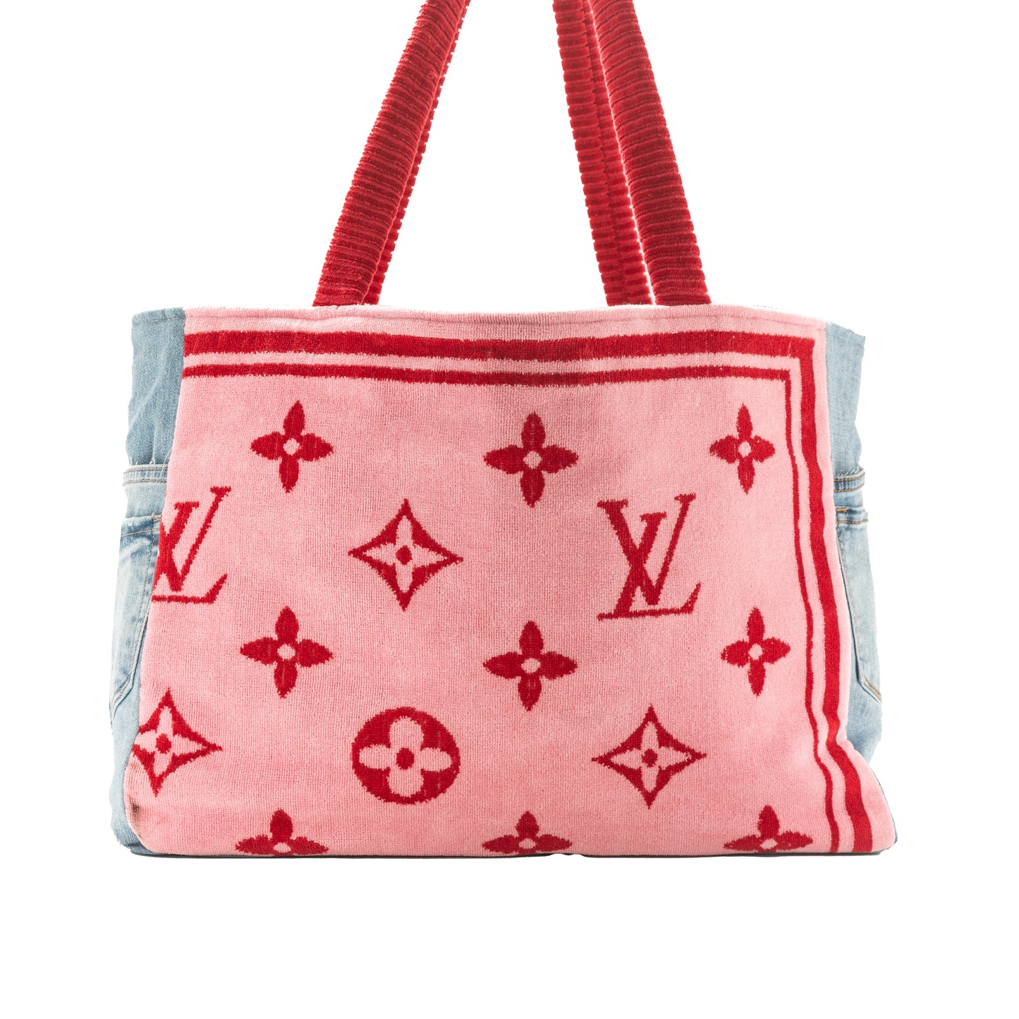 Large Tote (Pink LV & Denim)