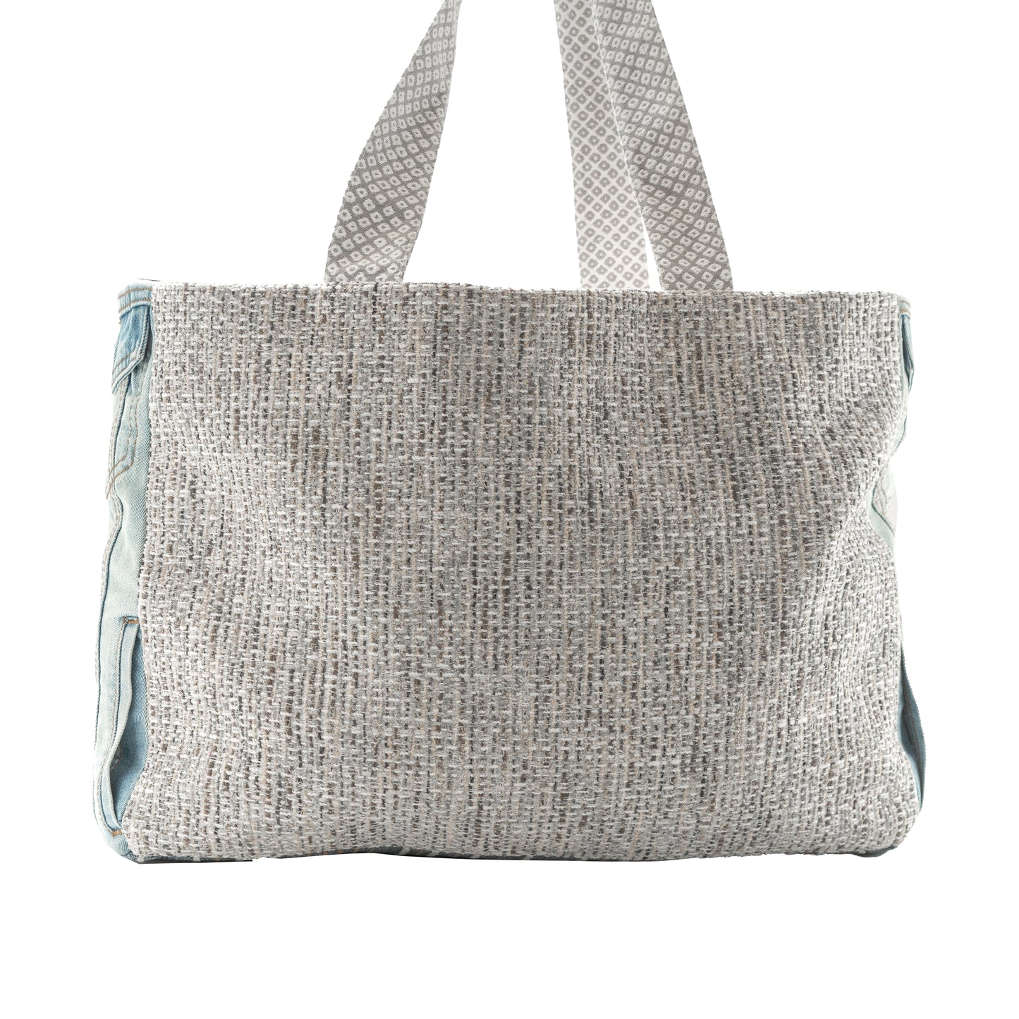 Large Tote (Earthy Basket Weave & Classic Denim)