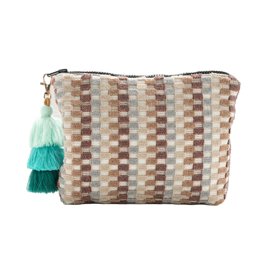 Medium Clutch (Earthy Checkerboard & Bronze GG Lattice with Florals)