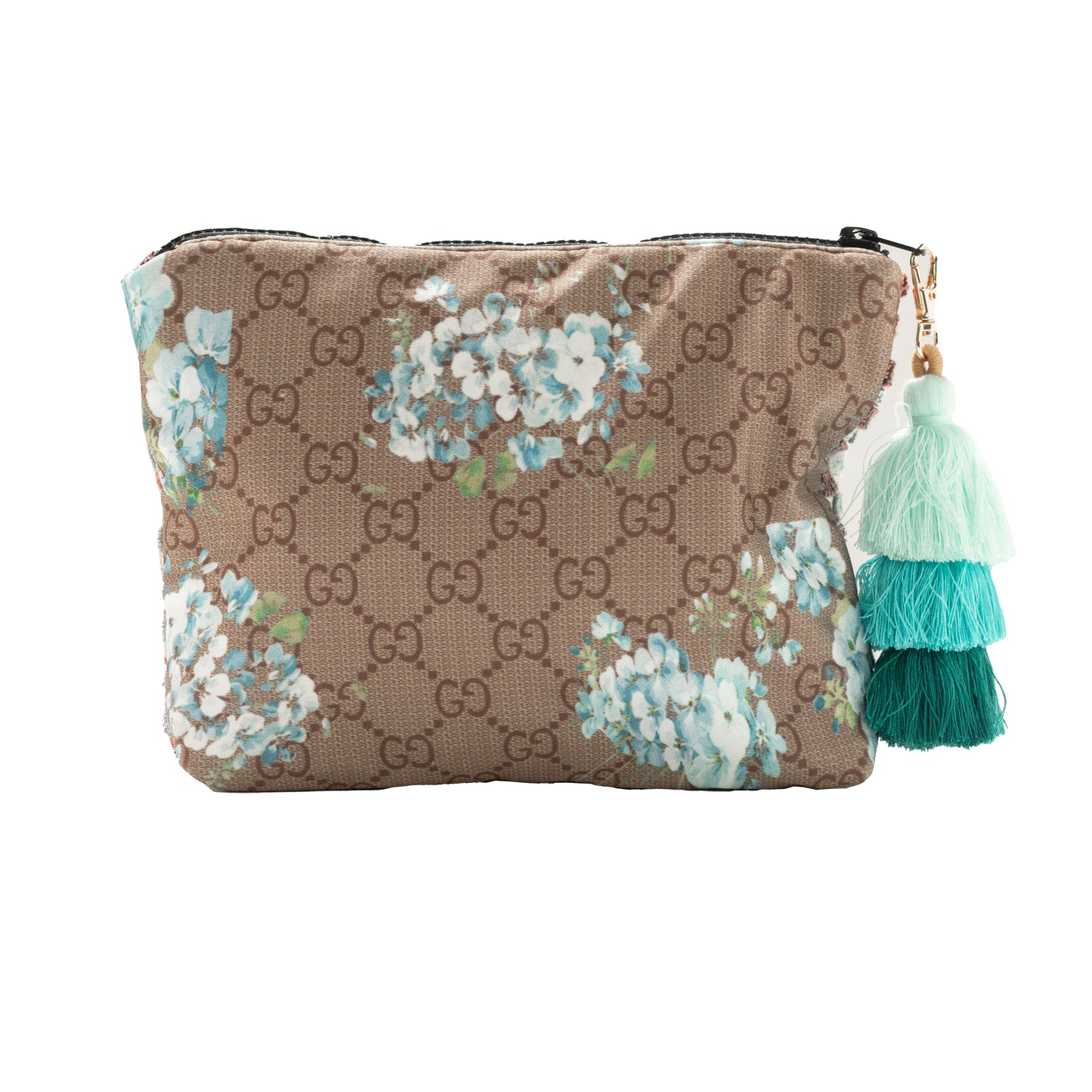 Medium Clutch (Earthy Checkerboard & Bronze GG Lattice with Florals)